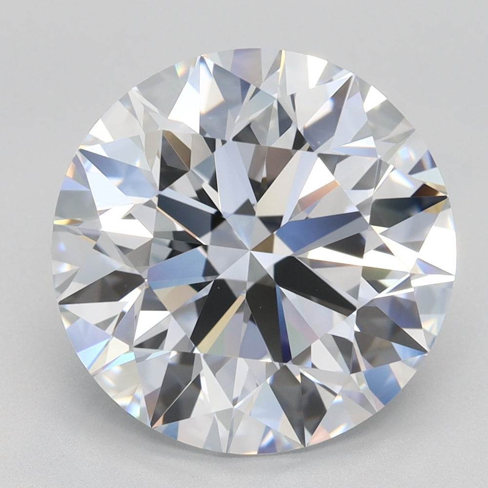 5.17 Carat Round Lab Diamond with  Cut Diamond in 14KT  view 1
