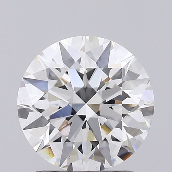 1.59 Carat Round Lab Diamond with  Cut Diamond in 14KT  view 1
