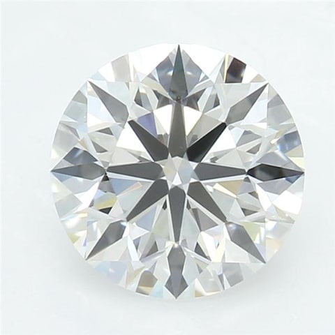 1.9 Carat Round Lab Diamond with  Cut Diamond in 14KT  view 1
