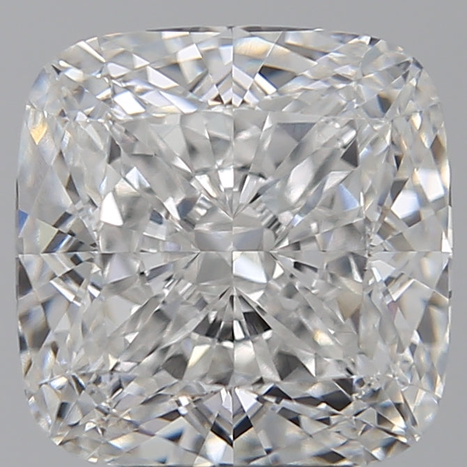5.48 Carat Cushion Lab Diamond with  Cut Diamond in 14KT  view 1
