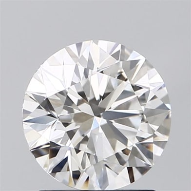 1.32 Carat Round Lab Diamond with  Cut Diamond in 14KT  view 1
