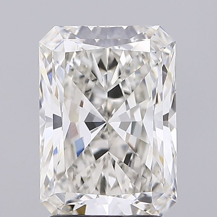 2.4 Carat Radiant Lab Diamond with  Cut Diamond in 14KT  view 1
