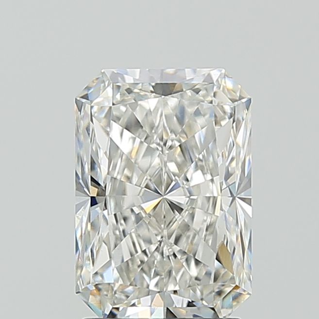 2.37 Carat Radiant Lab Diamond with  Cut Diamond in 14KT  view 1
