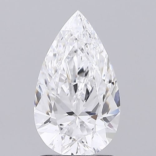 1.4 Carat Pear Lab Diamond with  Cut Diamond in 14KT  view 1
