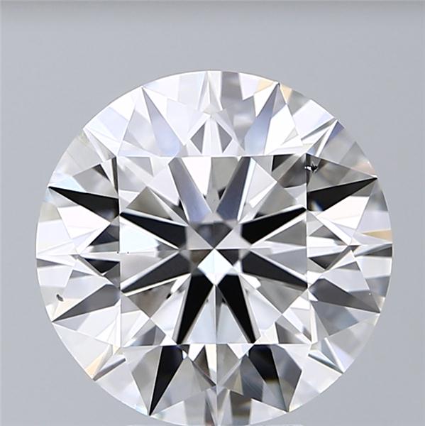 4.8 Carat Round Lab Diamond with  Cut Diamond in 14KT  view 1
