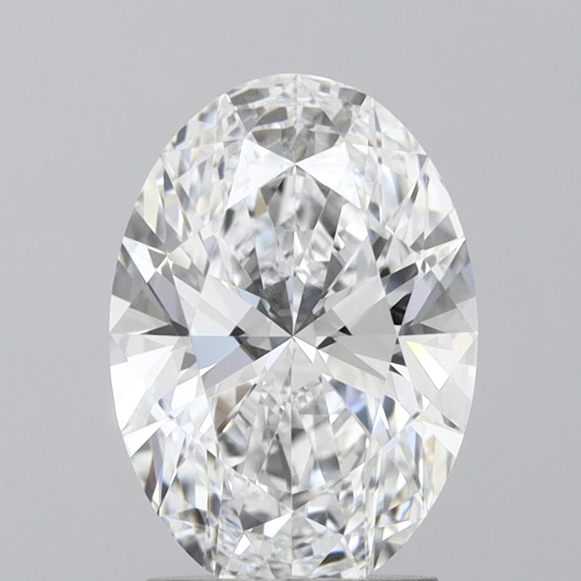 2.28 Carat Oval Lab Diamond with  Cut Diamond in 14KT  view 1
