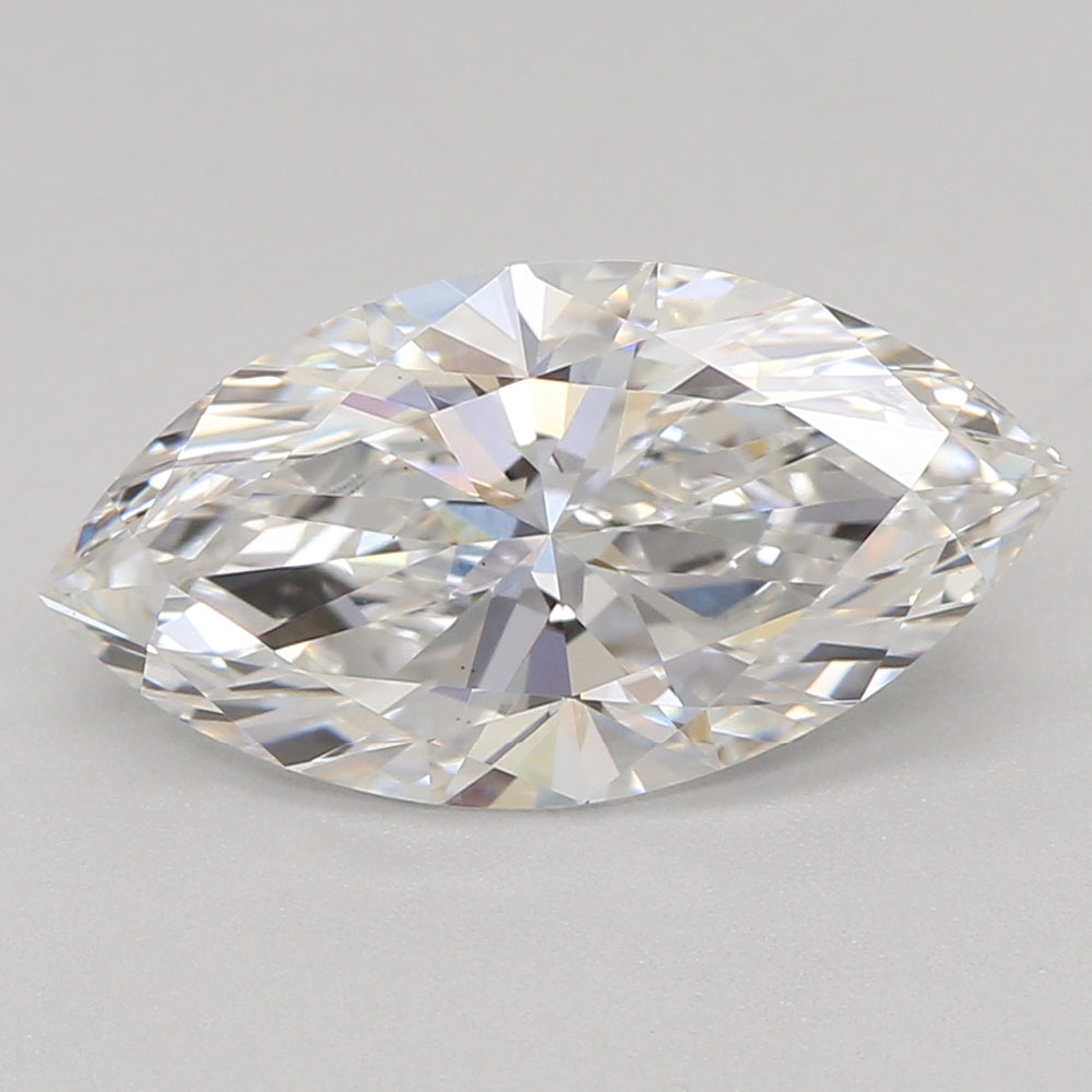1.52 Carat Marquise Lab Diamond with  Cut Diamond in 14KT  view 1
