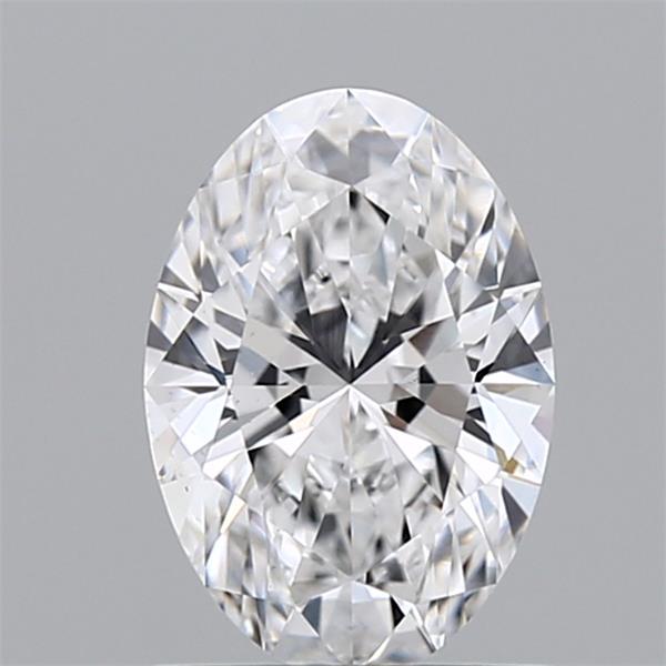 1.04 Carat Oval Lab Diamond with  Cut Diamond in 14KT  view 1
