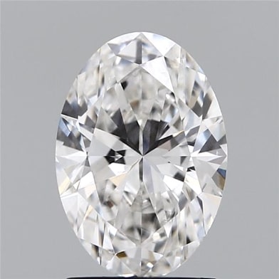 1.72 Carat Oval Lab Diamond with  Cut Diamond in 14KT  view 1
