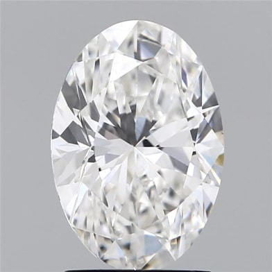 2.0 Carat Oval Lab Diamond with  Cut Diamond in 14KT  view 1
