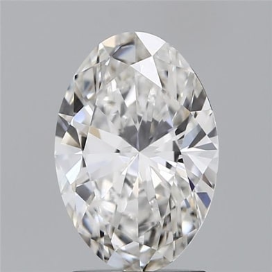 2.07 Carat Oval Lab Diamond with  Cut Diamond in 14KT  view 1
