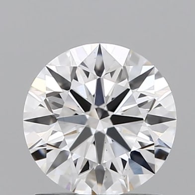 1.3 Carat Round Lab Diamond with  Cut Diamond in 14KT  view 1
