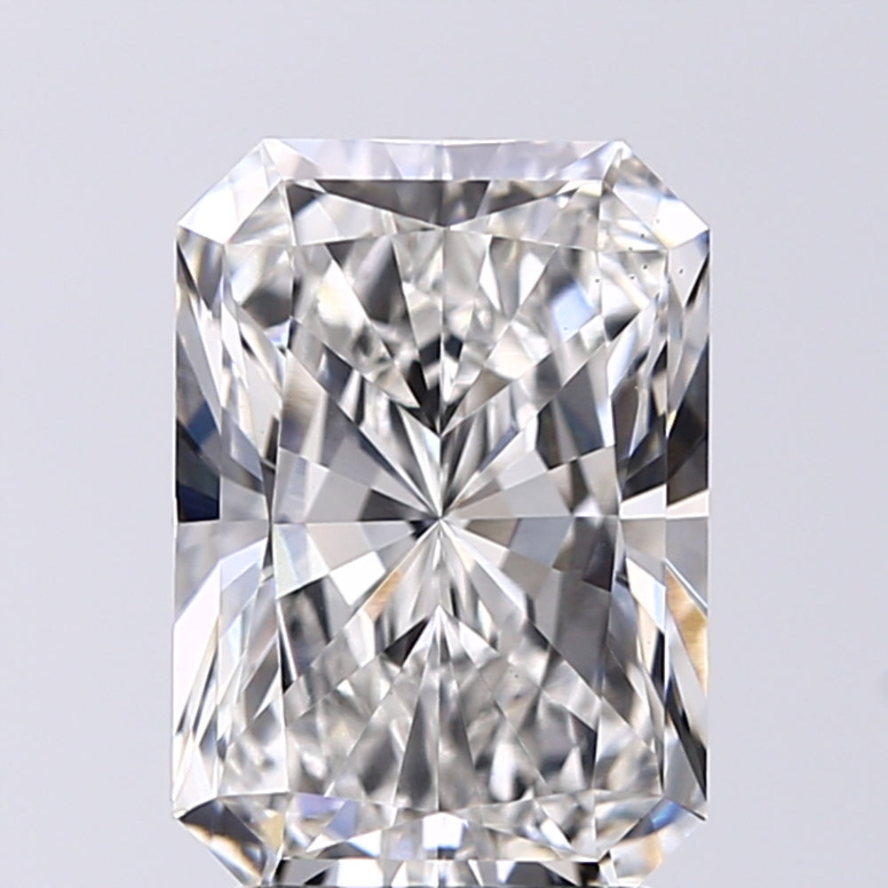 2.5 Carat Radiant Lab Diamond with  Cut Diamond in 14KT  view 1

