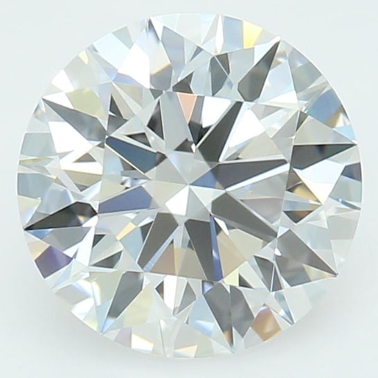 2.04 Carat Round Lab Diamond with  Cut Diamond in 14KT  view 1
