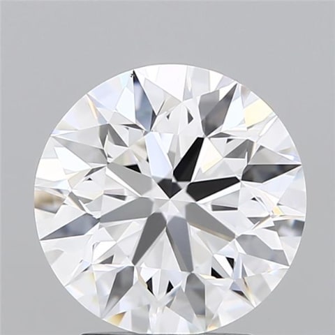 3.0 Carat Round Lab Diamond with  Cut Diamond in 14KT  view 1

