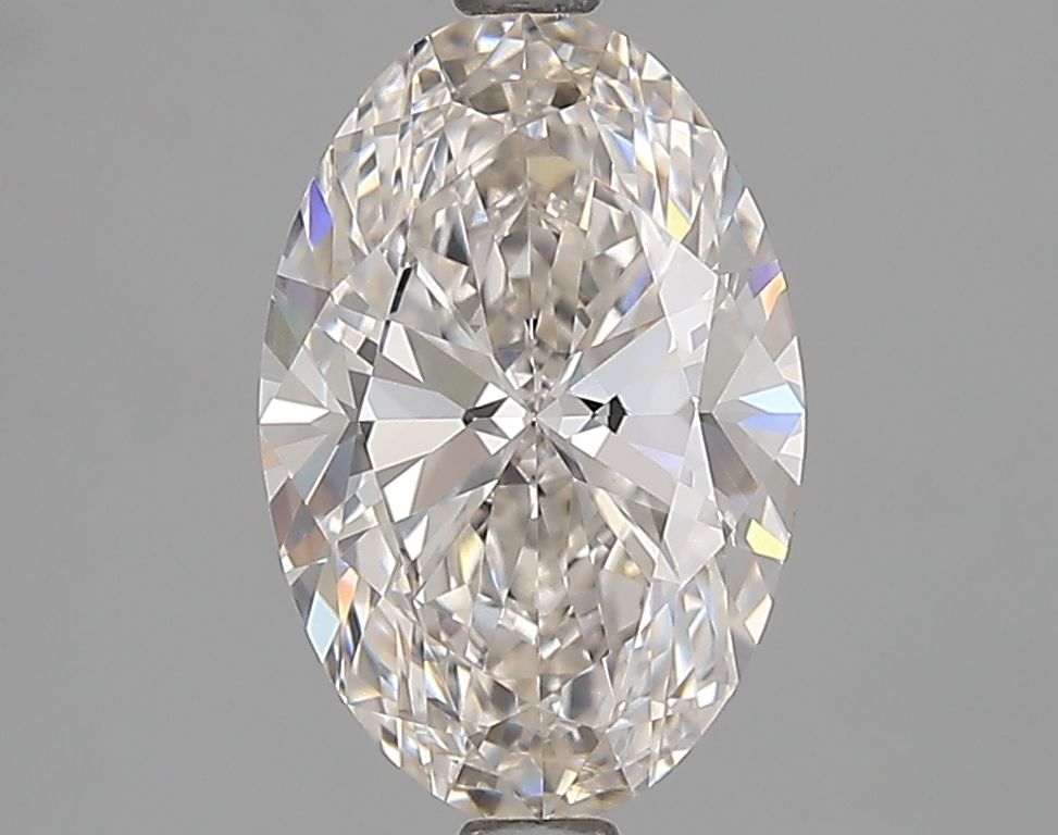 2.32 Carat Oval Natural Diamond with  Cut Diamond in 14KT  view 1
