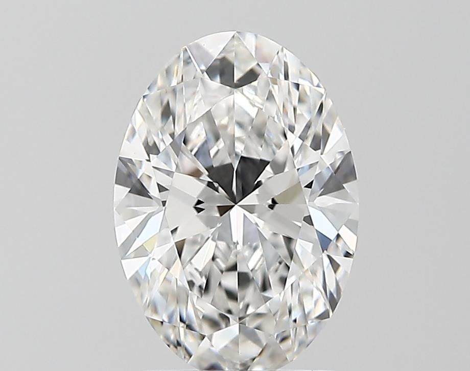 2.04 Carat Oval Lab Diamond with  Cut Diamond in 14KT  view 1
