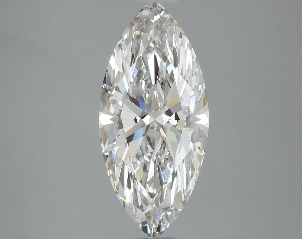 2.3 Carat Marquise Lab Diamond with  Cut Diamond in 14KT  view 1
