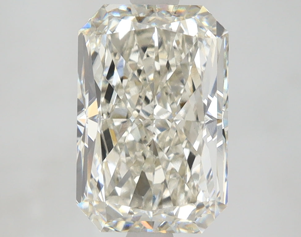 3.04 Carat Radiant Lab Diamond with  Cut Diamond in 14KT  view 1
