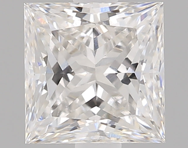 1.0 Carat Princess Lab Diamond with  Cut Diamond in 14KT  view 1
