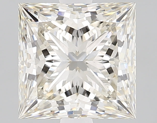 2.03 Carat Princess Lab Diamond with  Cut Diamond in 14KT  view 1
