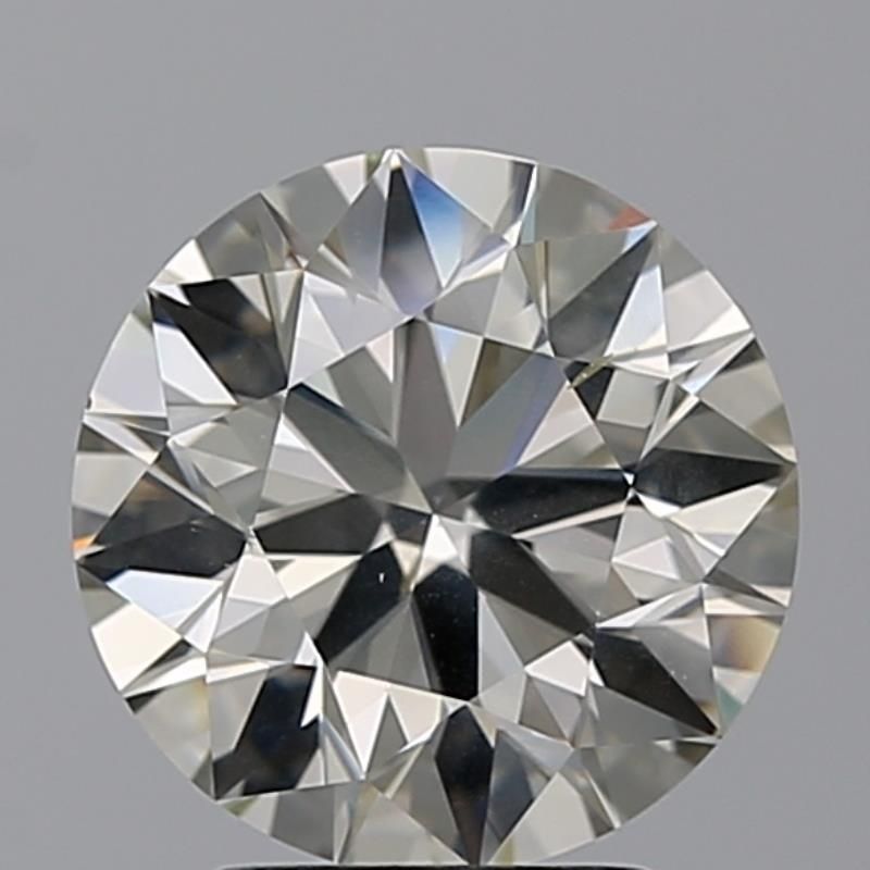 2.5 Carat Round Natural Diamond with  Cut Diamond in 14KT  view 1
