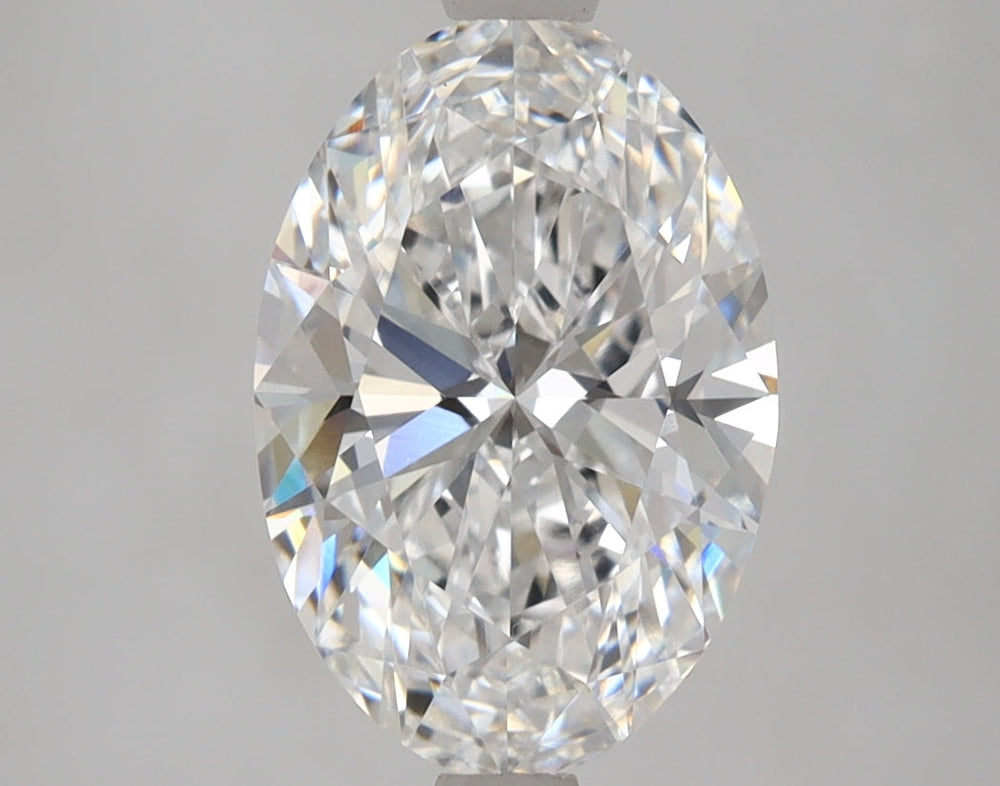 2.5 Carat Oval Lab Diamond with  Cut Diamond in 14KT  view 1
