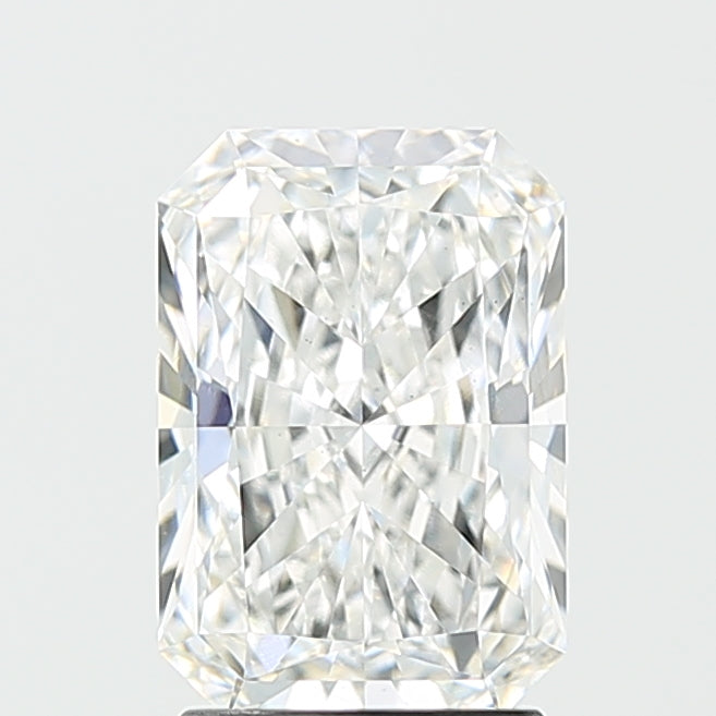 2.34 Carat Radiant Lab Diamond with  Cut Diamond in 14KT  view 1

