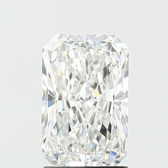 2.01 Carat Radiant Lab Diamond with  Cut Diamond in 14KT  view 1
