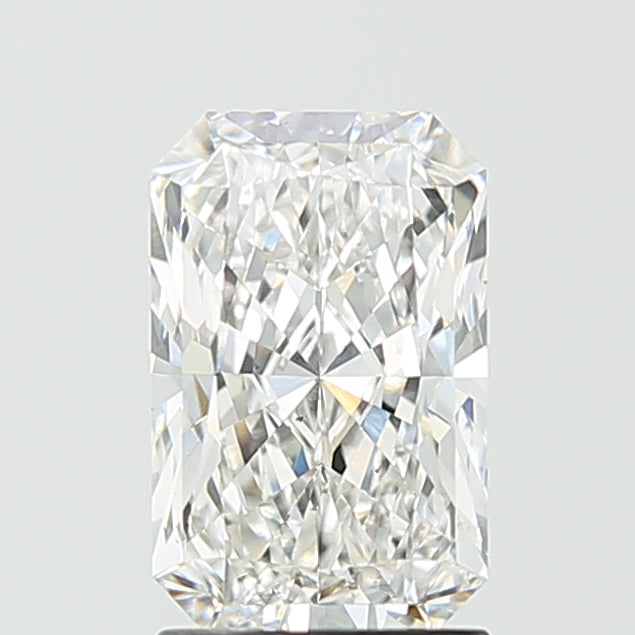 2.01 Carat Radiant Lab Diamond with  Cut Diamond in 14KT  view 1
