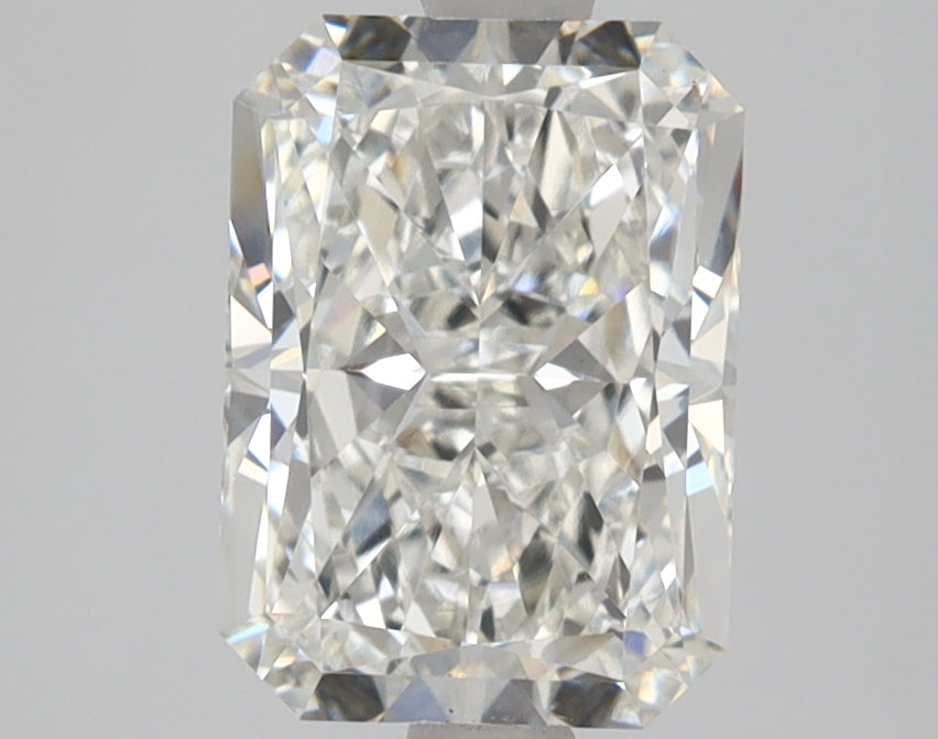 2.09 Carat Radiant Lab Diamond with  Cut Diamond in 14KT  view 1
