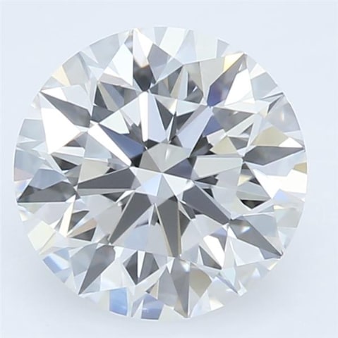 1.67 Carat Round Lab Diamond with  Cut Diamond in 14KT  view 1
