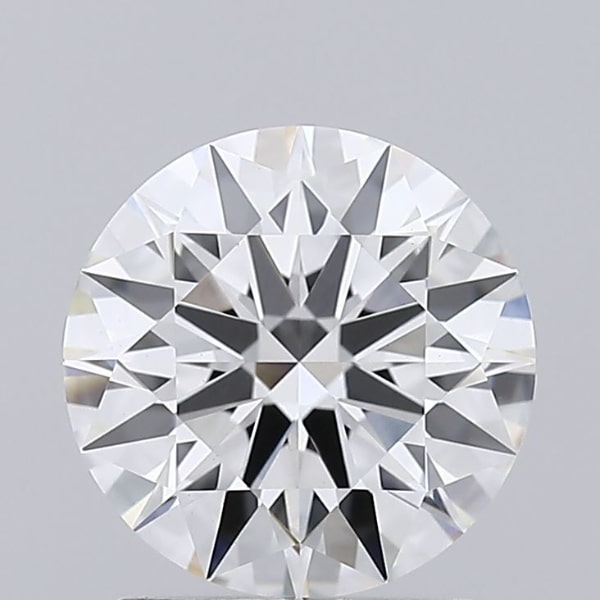 1.56 Carat Round Lab Diamond with  Cut Diamond in 14KT  view 1
