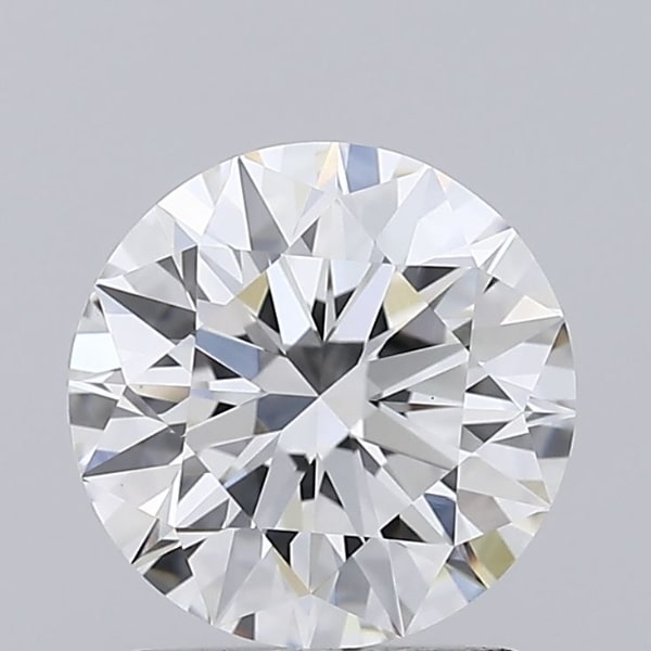 1.58 Carat Round Lab Diamond with  Cut Diamond in 14KT  view 1
