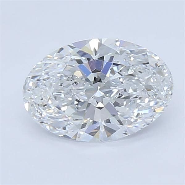 2.22 Carat Oval Lab Diamond with  Cut Diamond in 14KT  view 1
