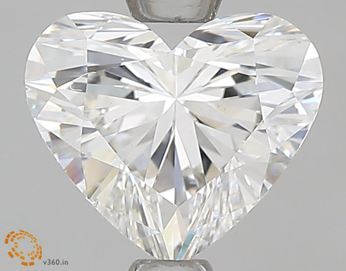 1.12 Carat Heart Lab Diamond with  Cut Diamond in 14KT  view 1
