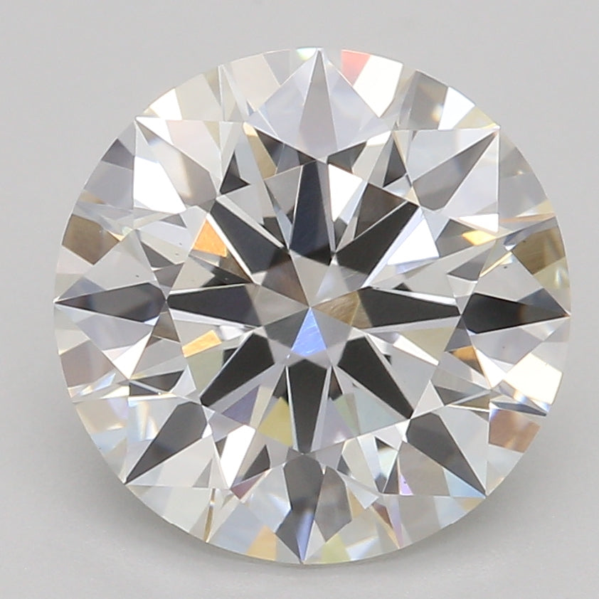 2.05 Carat Round Lab Diamond with  Cut Diamond in 14KT  view 1
