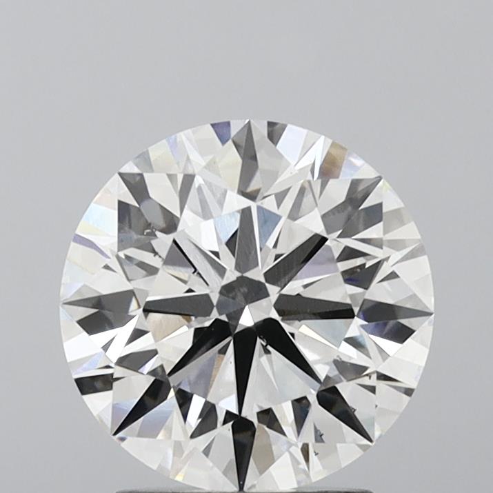 3.0 Carat Round Lab Diamond with  Cut Diamond in 14KT  view 1
