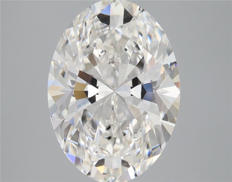 3.02 Carat Oval Lab Diamond with  Cut Diamond in 14KT  view 1
