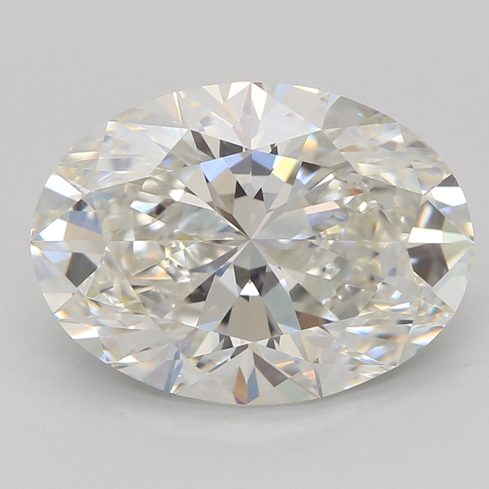 2.53 Carat Oval Lab Diamond with  Cut Diamond in 14KT  view 1
