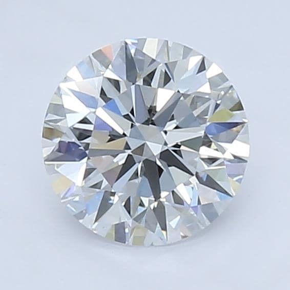 2.11 Carat Round Lab Diamond with  Cut Diamond in 14KT  view 1
