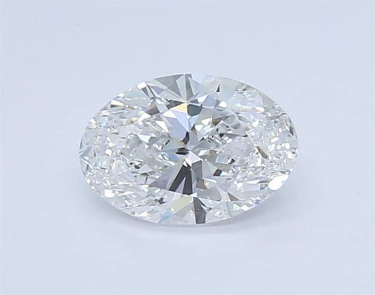 2.53 Carat Oval Lab Diamond with  Cut Diamond in 14KT  view 1
