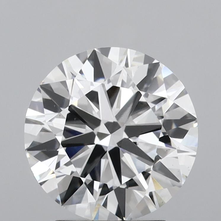 3.0 Carat Round Lab Diamond with  Cut Diamond in 14KT  view 1
