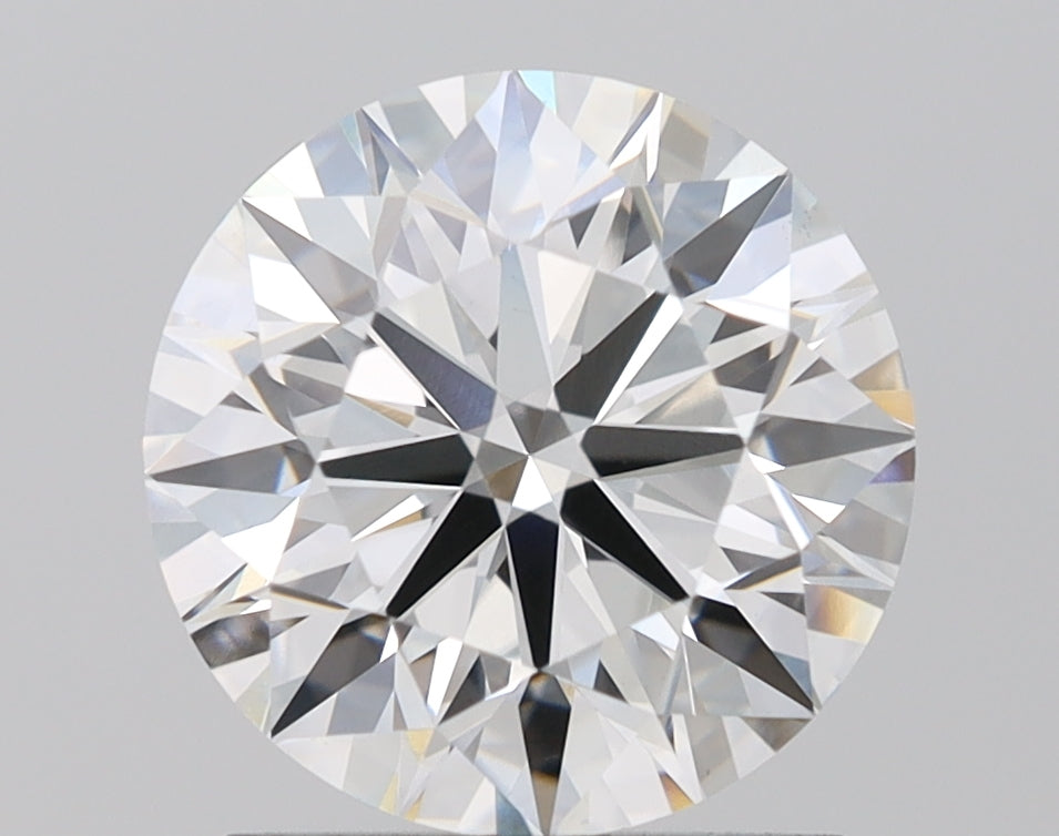 2.04 Carat Round Lab Diamond with  Cut Diamond in 14KT  view 1
