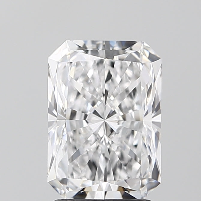 2.21 Carat Radiant Lab Diamond with  Cut Diamond in 14KT  view 1
