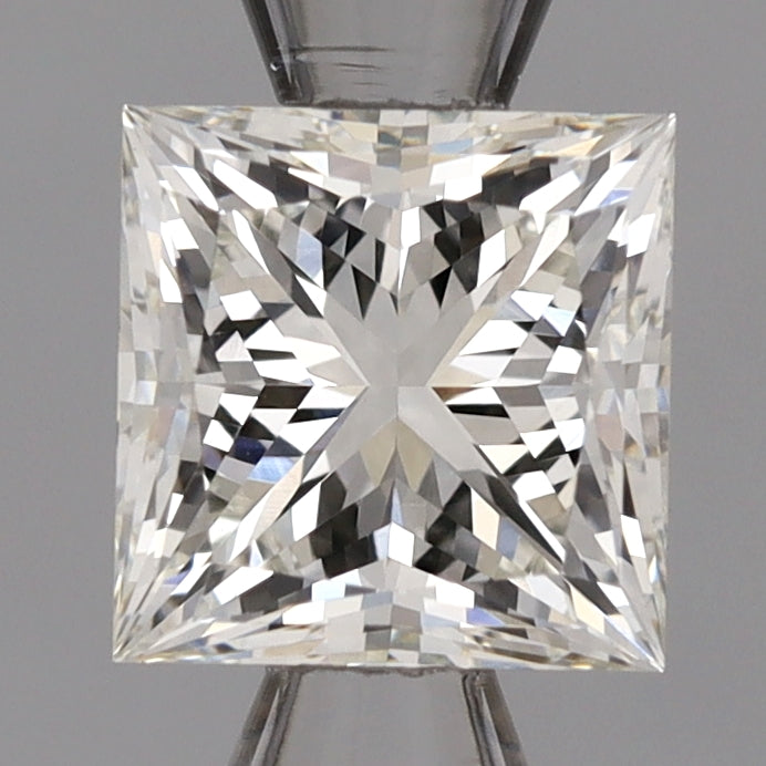 1.0 Carat Princess Lab Diamond with  Cut Diamond in 14KT  view 1
