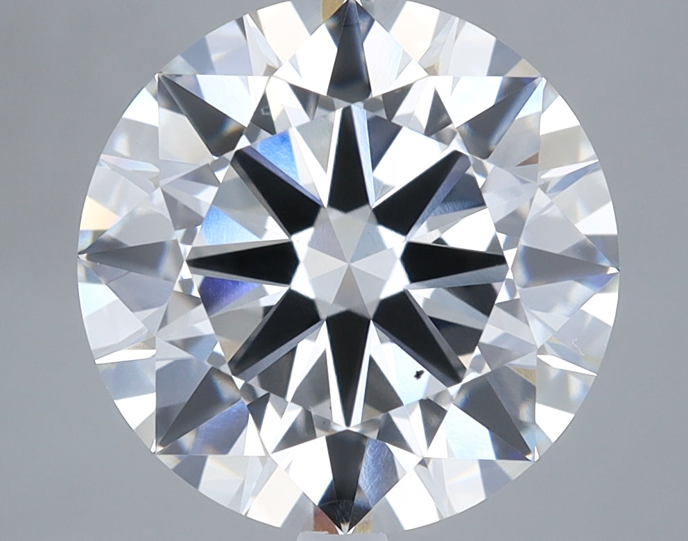 4.61 Carat Round Lab Diamond with  Cut Diamond in 14KT  view 1
