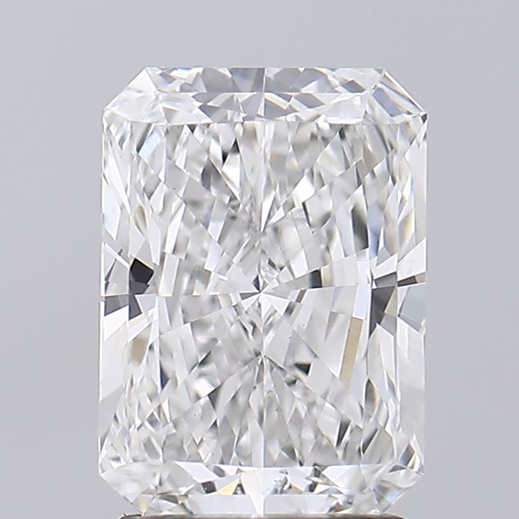 1.88 Carat Radiant Lab Diamond with  Cut Diamond in 14KT  view 1
