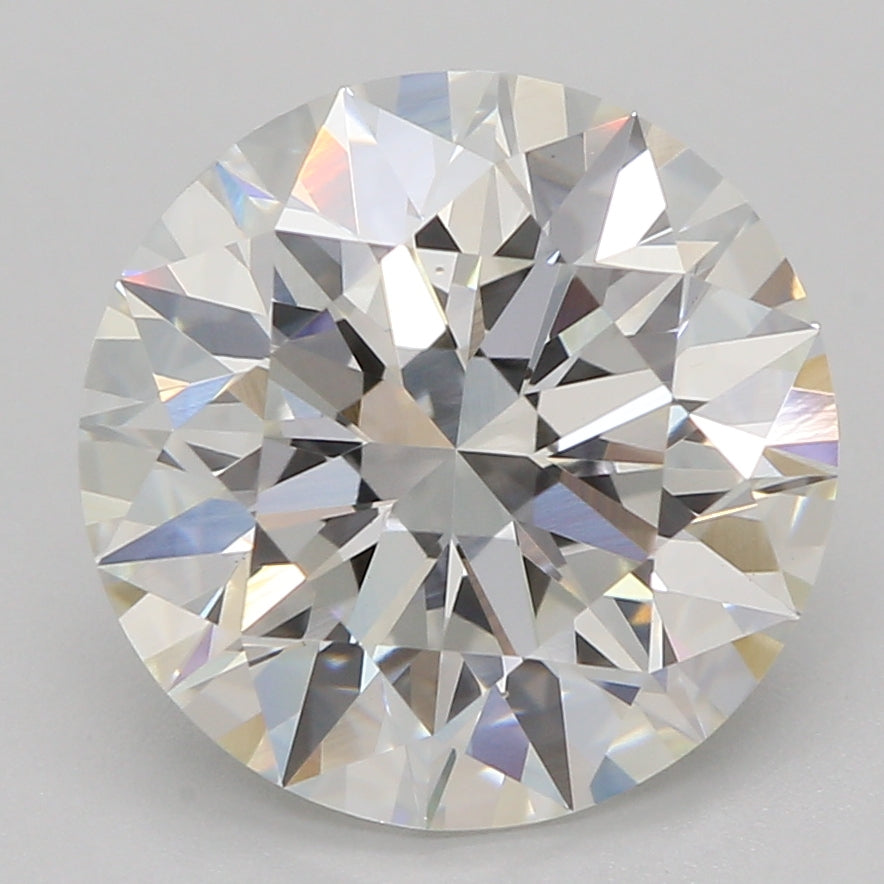 2.5 Carat Round Lab Diamond with  Cut Diamond in 14KT  view 1
