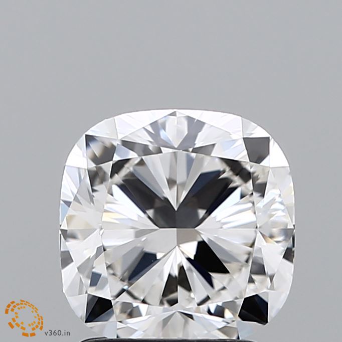 2.0 Carat Cushion Lab Diamond with  Cut Diamond in 14KT  view 1
